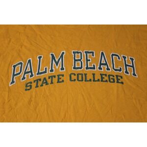 Palm Beach State College Yellow T Shirt Adult Unisex Size LARGE